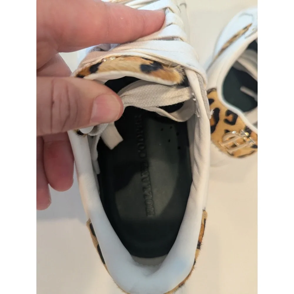 Holland Cooper Knightsbridge Court Trainer Size UK 3 Us 5-5.5 Sneakers Leopard
